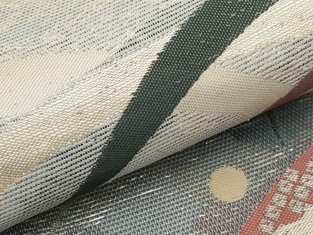 平和屋着物*夏物 六通柄 京袋帯 露芝文 金糸 未使用 CABL7663tx