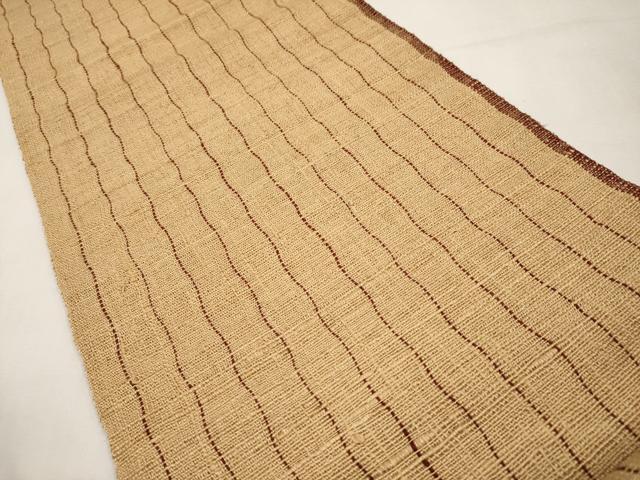 平和屋着物*夏物 八寸名古屋帯 間道 正絹 逸品 CABL7672tx