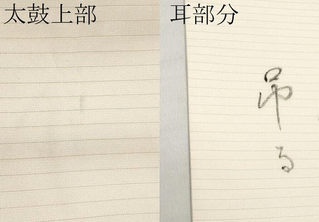平和屋着物*夏物 絽塩瀬 九寸名古屋帯 手描き 作家物 詩歌 鈴乃屋扱い 正絹 逸品 CABL7684tx