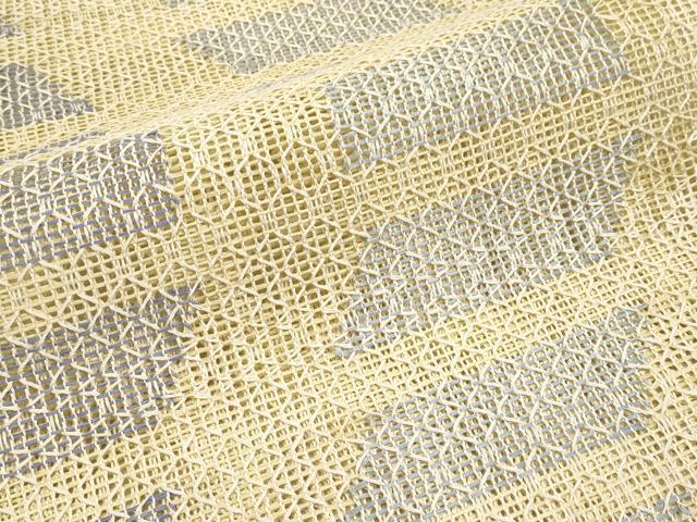 平和屋着物*夏物 八寸名古屋帯 羅 よろけ縞 正絹 逸品 CABL7699tx