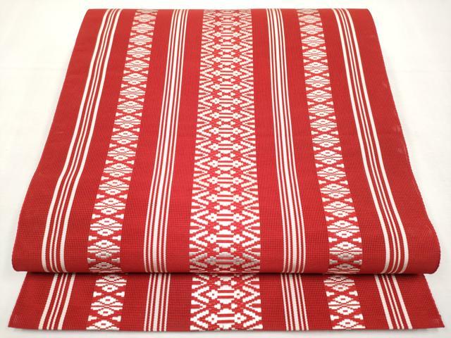 平和屋着物*夏物 本場筑前博多織 八寸名古屋帯 紗献上 正絹 逸品 CABL7713tx