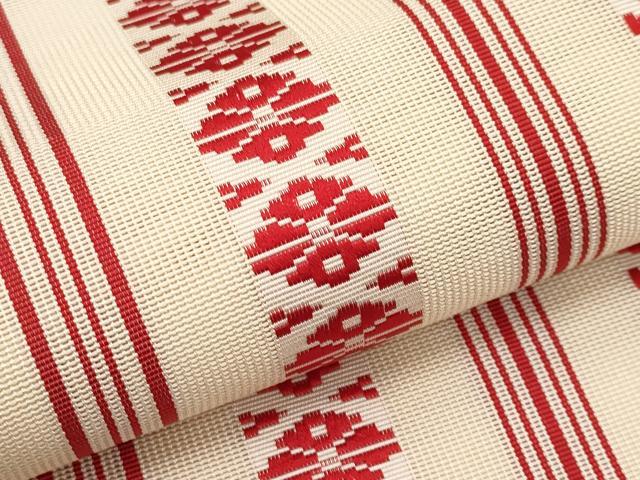 平和屋着物*夏物 本場筑前博多織 八寸名古屋帯 紗献上 正絹 逸品 CABL7714tx
