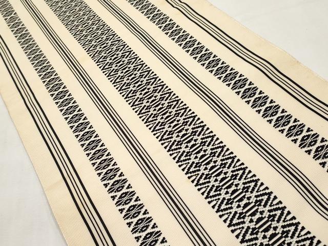 平和屋着物*夏物 本場筑前博多織 八寸名古屋帯 紗献上 正絹 逸品 CABL7716tx