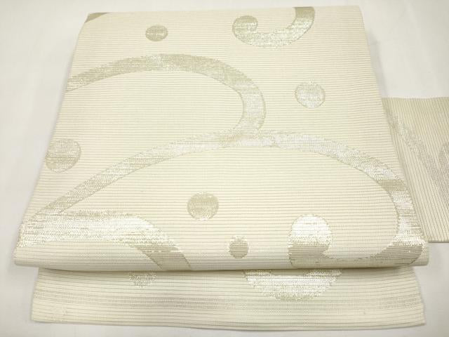 平和屋着物*夏物 西陣 川島織物 九寸名古屋帯 唐草文 金糸 正絹 逸品 CABL7736tx