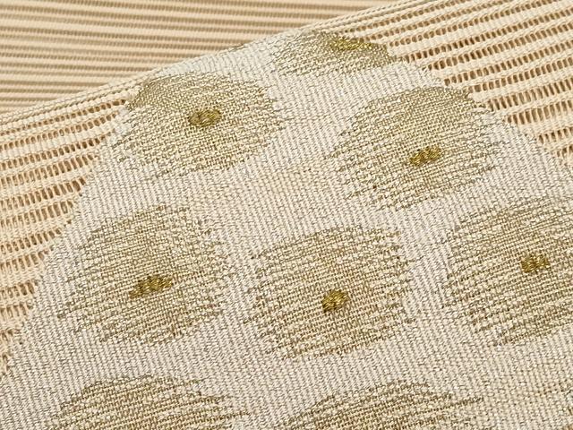 平和屋着物*夏物 八寸名古屋帯 絽綴れ 抽象文 金銀糸 正絹 逸品 CABL7789tx