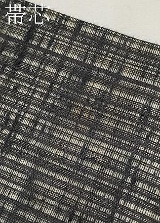 平和屋着物*夏物 九寸名古屋帯 露芝文 黒地 金銀糸 正絹 逸品 CABL7791tx