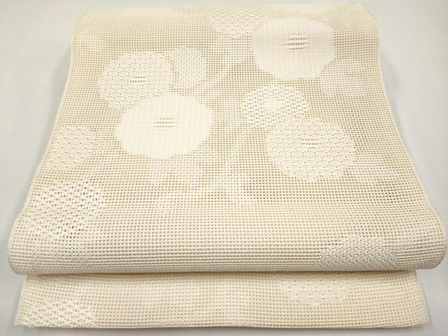 平和屋着物*夏物 八寸名古屋帯 万寿菊 正絹 逸品 CABL7796tx