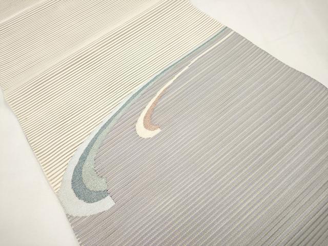 平和屋着物*夏物 八寸名古屋帯 絽綴れ 霞文 銀糸 正絹 逸品 CABL7798tx