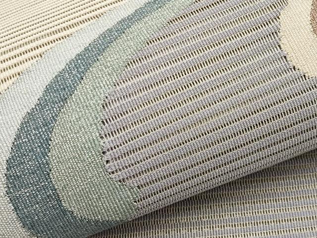 平和屋着物*夏物 八寸名古屋帯 絽綴れ 霞文 銀糸 正絹 逸品 CABL7798tx