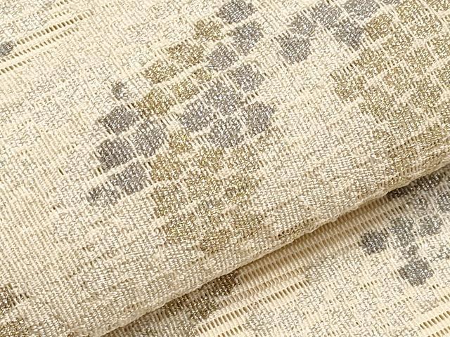 平和屋着物*夏物 八寸名古屋帯 絽綴れ 箔散らし 金銀糸 正絹 逸品 CABL7847tx