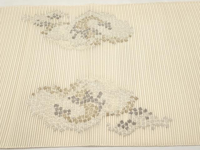 平和屋着物*夏物 八寸名古屋帯 絽綴れ 箔散らし 金銀糸 正絹 逸品 CABL7847tx