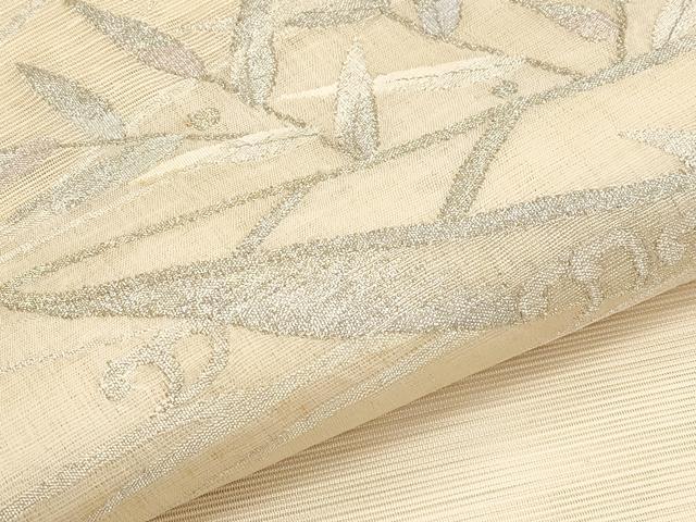平和屋着物*夏物 太鼓柄袋帯 絽綴れ 舟草木文 金銀糸 正絹 逸品 CABL7984tx