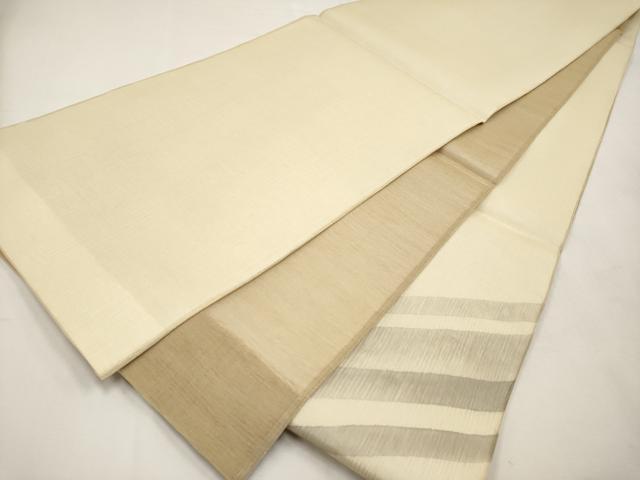 平和屋着物*夏物 太鼓柄袋帯 斜線文 正絹 逸品 未使用 CABL7994tx