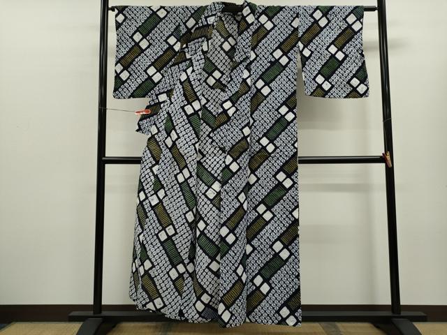 平和屋着物∴夏物 浴衣 有松鳴海絞り 蜘蛛絞り 綿 逸品 CABL8011ze