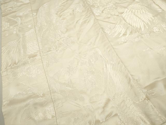 平和屋本店●白無垢 白打掛 お引きずり 和装 婚礼 結婚式 花嫁 神社挙式 飛鶴花鳥文 逸品 CABL8062ze