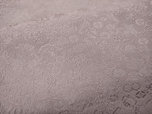 平和屋着物●上質な色無地 草花文 紅藤色 正絹 逸品 CABL8403ut