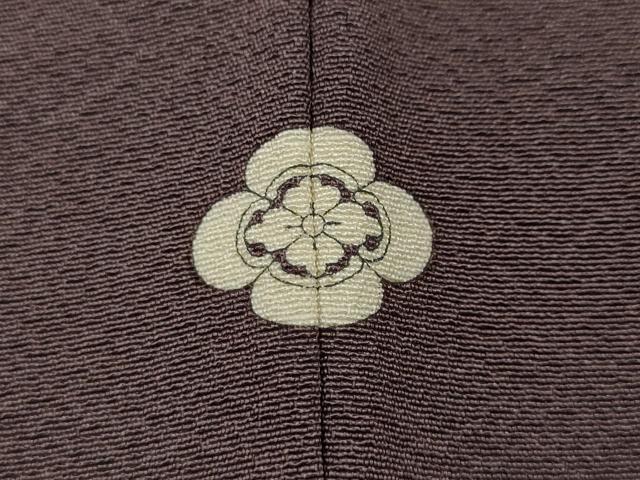 平和屋着物●上質な色無地 葡萄鼠色 正絹 逸品 未使用 CABL8405ut