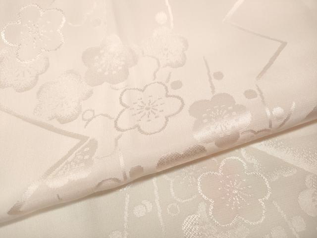 平和屋着物●振袖用長襦袢 無双仕立て 松皮菱梅地紋 暈し染め 正絹 逸品 CABL8413ut