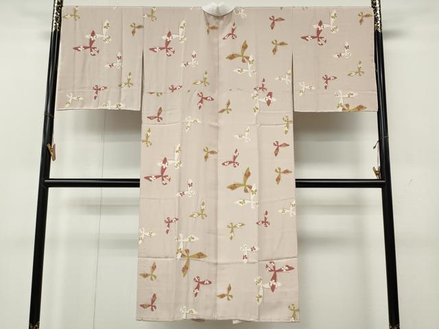 平和屋着物●長襦袢 無双仕立て 舞蝶文 正絹 逸品 未使用 CABL8426ut