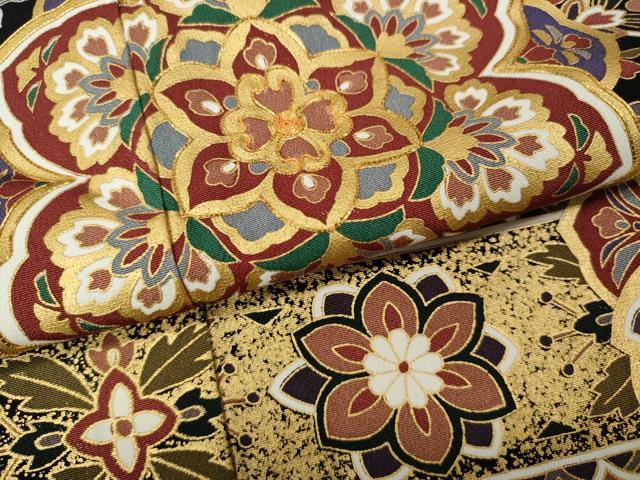平和屋着物●豪華黒留袖 駒刺繍 正倉院花文 金彩 そごう扱い 正絹 逸品 CABL8443ut
