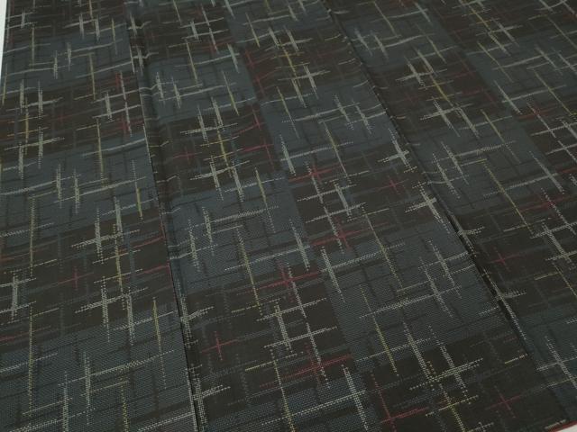 平和屋着物●本場大島紬 9マルキ 十字絣 正絹 逸品 CABL8447ut