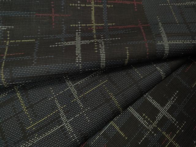 平和屋着物●本場大島紬 9マルキ 十字絣 正絹 逸品 CABL8447ut