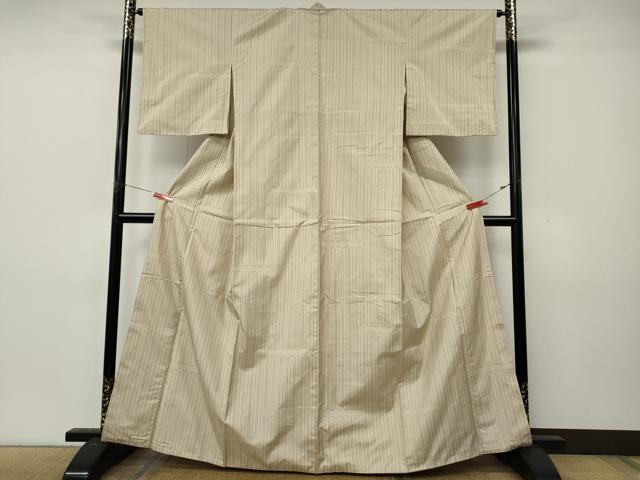 平和屋着物●本場大島紬 白大島 9マルキ 吉祥文 正絹 逸品 CABL8455ut