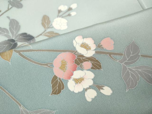 平和屋着物●訪問着 友禅 作家物 枝花文 暈し染め 正絹 逸品 CABL8471ut