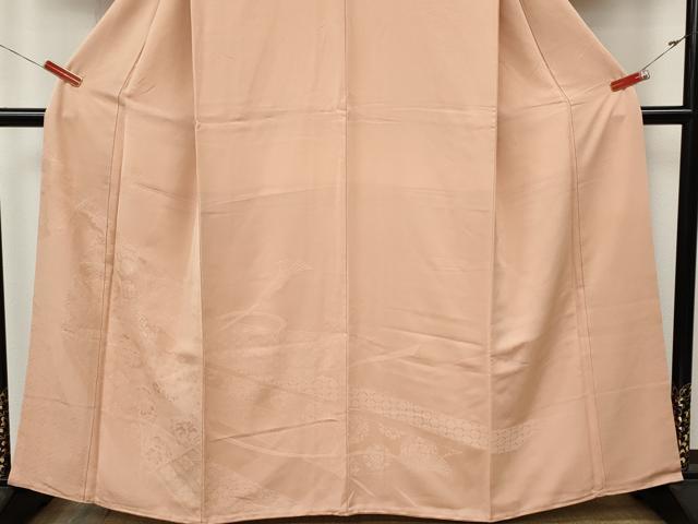 平和屋着物●豪華色留袖 熨斗花地紋 一斤染色 正絹 逸品 CABL8496ut