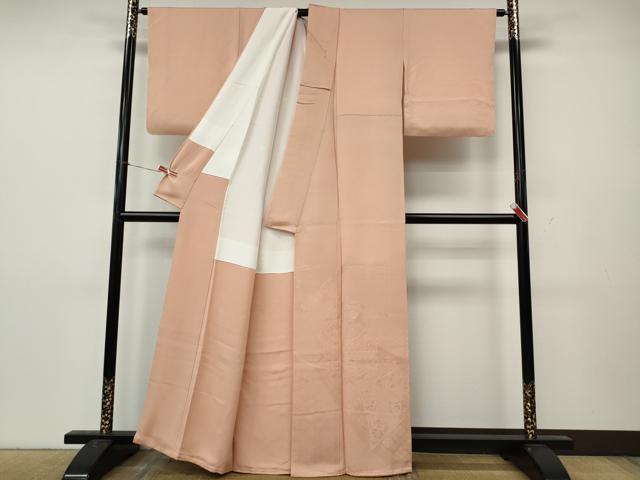 平和屋着物●豪華色留袖 熨斗花地紋 一斤染色 正絹 逸品 CABL8496ut
