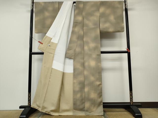 平和屋着物●上質な紬 霞文 正絹 逸品 CABL8515ut