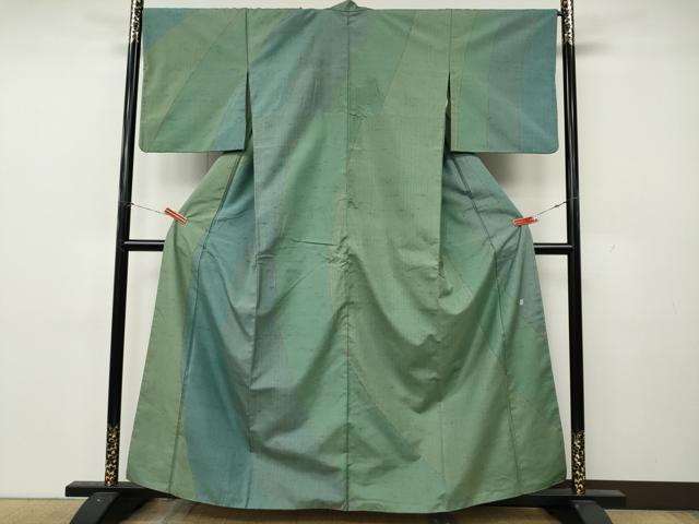 平和屋着物●石川県指定無形文化財 牛首紬 白山工房 手織り 訪問着 吉祥文 正絹 逸品 CABL8521ut