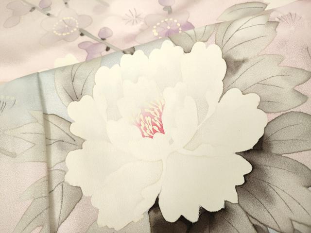 平和屋着物●豪華振袖 作家物 手描き 枝花文 暈し染め 正絹 逸品 CABL8545ut