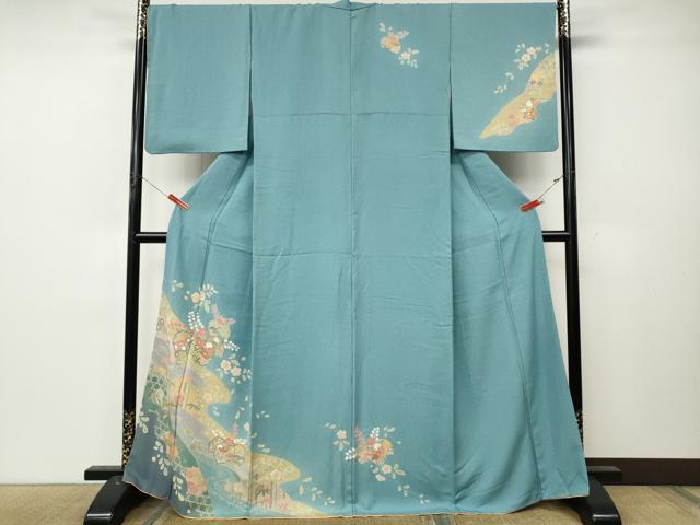 平和屋着物●訪問着 桐花文 金彩 正絹 逸品 CABL8570ut