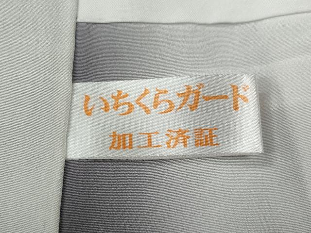 平和屋着物●上質な小紋 絞り 舞花文 蛍暈し 黒地 正絹 逸品 CABL8596ut