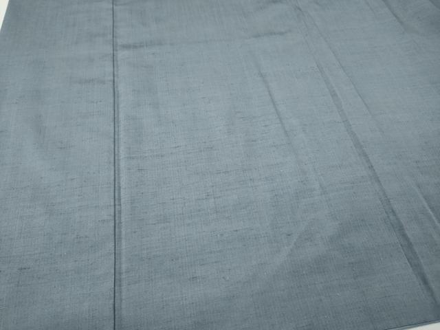 平和屋着物●男性 紬 アンサンブル 灰青色 キングサイズ 正絹 逸品 CABL8614ut