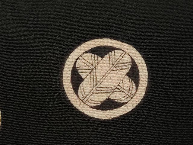 平和屋本店●アンティーク 大正ロマン 振袖 駒刺繍 扇面御所車花文 金彩 正絹 逸品 CABL8628ut