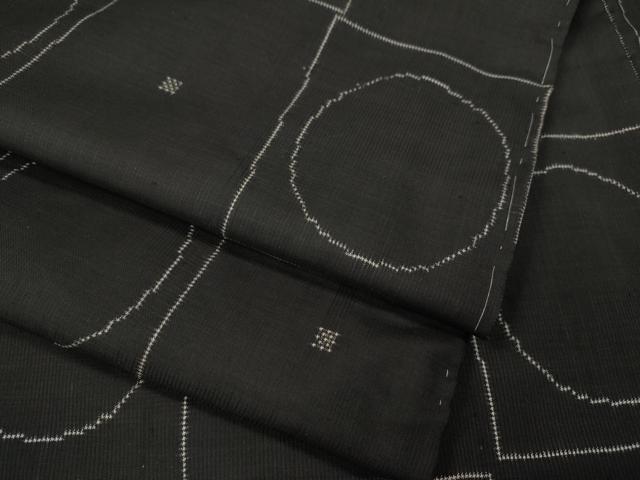 平和屋着物●本場大島紬 7マルキ 格子丸文 正絹 逸品 CABL8731ut
