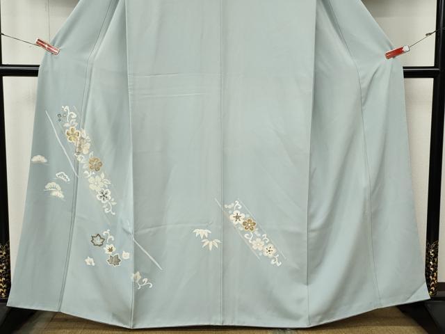 平和屋着物●訪問着 花唐草文 金銀彩 正絹 逸品 CABL8738ut