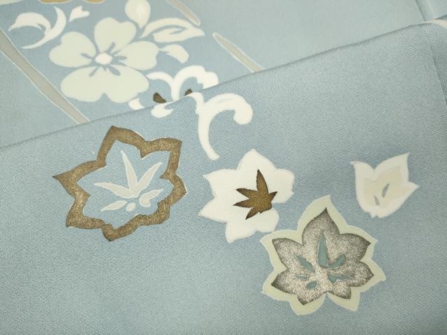 平和屋着物●訪問着 花唐草文 金銀彩 正絹 逸品 CABL8738ut