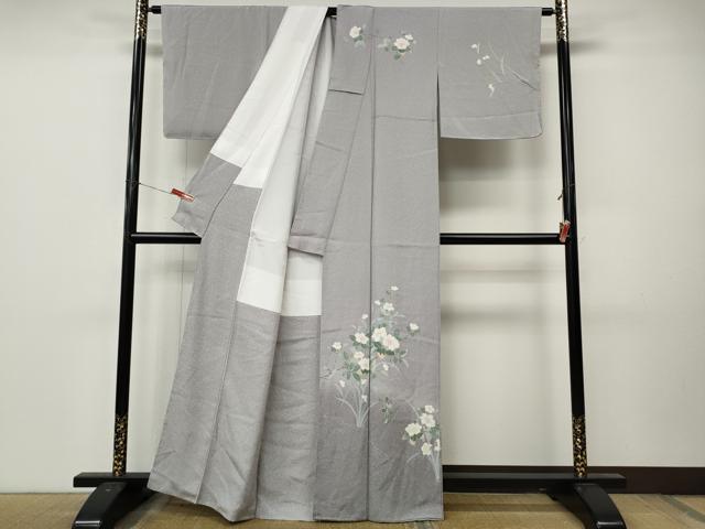 平和屋着物●訪問着 友禅 枝花文 暈し染め 正絹 逸品 未使用 CABL8741ut