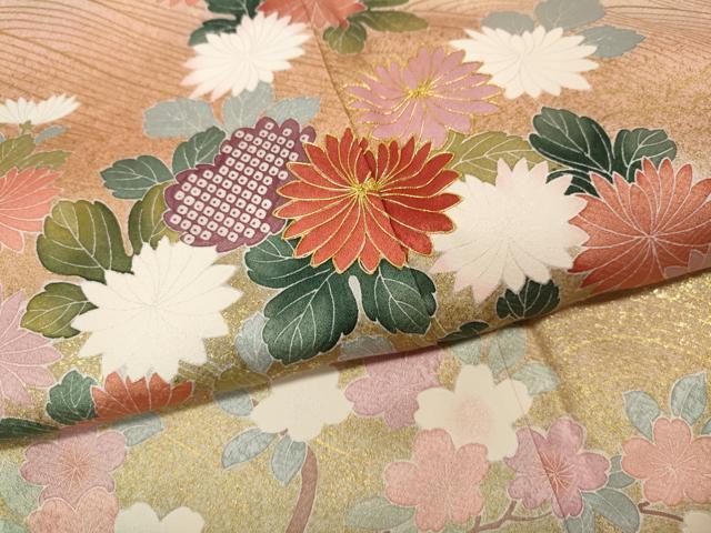平和屋着物●訪問着 駒刺繍 花筏 暈し染め 金彩 正絹 逸品 CABL8743ut