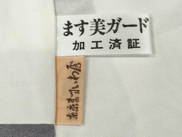 平和屋着物●上質な色無地 葡萄唐草地紋 薄色 ますいわ屋扱い 正絹 逸品 未使用 CABL8748ut