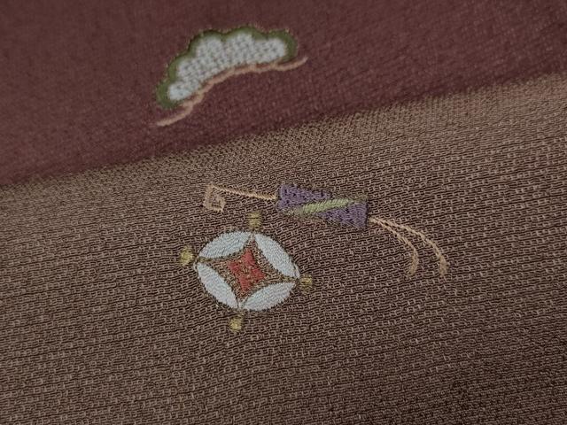 平和屋着物●訪問着 総刺繍 宝尽くし文 金糸 鈴乃屋扱い 正絹 逸品 CABL8750ut