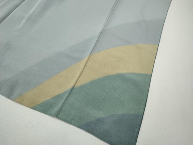 平和屋着物●訪問着 作家物 舞桜文 暈し染め 正絹 逸品 CABL8755ut