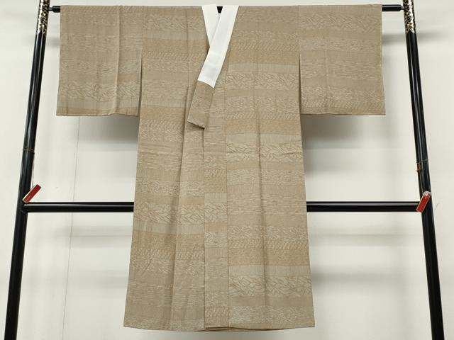 平和屋着物●長襦袢 無双仕立て 横段草花文 正絹 逸品 CABL8759ut