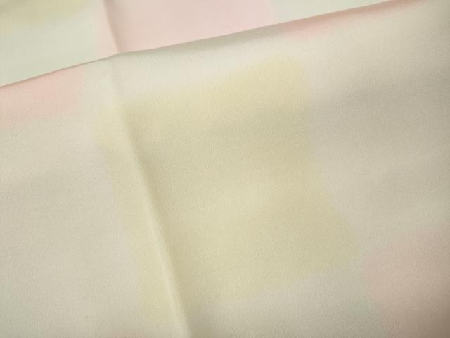 平和屋着物●長襦袢 袷 市松文 暈し染め 正絹 逸品 CABL8760ut