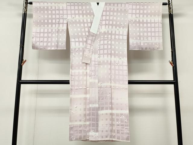 平和屋着物●長襦袢 無双仕立て 作家物 来夢来人 舞蝶文 正絹 逸品 CABL8776ut