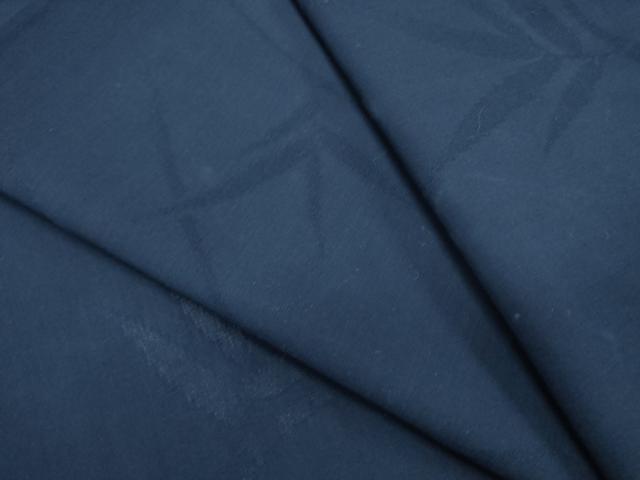 平和屋着物*夏物 色無地 草葉紋紗 濃藍色 正絹 逸品 CABL8805th