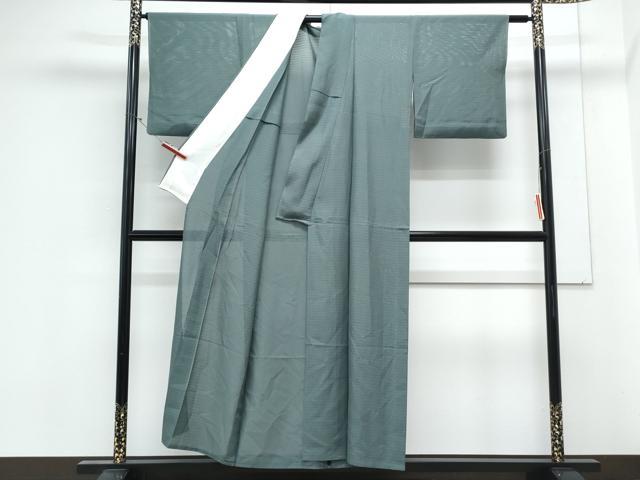 平和屋着物*夏物 色無地 絽 千草色 正絹 逸品 CABL8806th